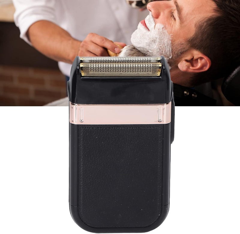 woobles Electric Foil Shaver, 2 in 1 Dual Purpose Low Noise Mens Shaver, Powerful Motor Stainless Steel Blade Portable Durable Barber Shaver - Image 3